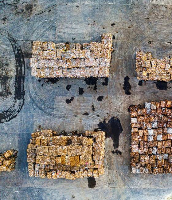 Bloques material reciclado